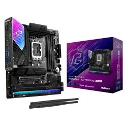 Asrock B860M LIGHTNING WIFI, Intel B860, 1851, Micro ATX, 4 DDR5, HDMI, DP, TB4, Wi-Fi 6E, 2.5G LAN, RGB, 4x M.2 Asrock B860M LIGHTNING WIFI, Intel B860, 1851, Micro ATX, 4 DDR5, HDMI, DP, TB4, Wi-Fi 6E, 2.5G LAN, RGB, 4x M.2